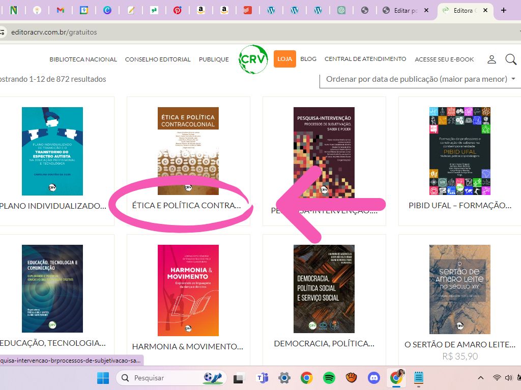 CP - E-books Gratuitos Editora CRV - Corpo